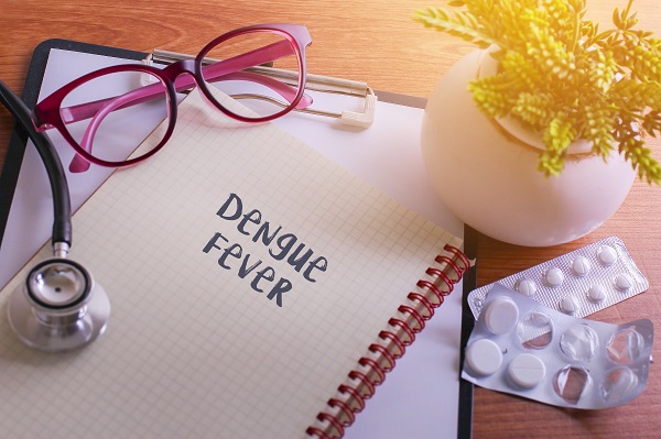 Buku Bertuliskan Dengue Fever sebagai Ilustrasi Pertanyaan Umum Seputar Gejala DBD atau Demam Berdarah Dengue
